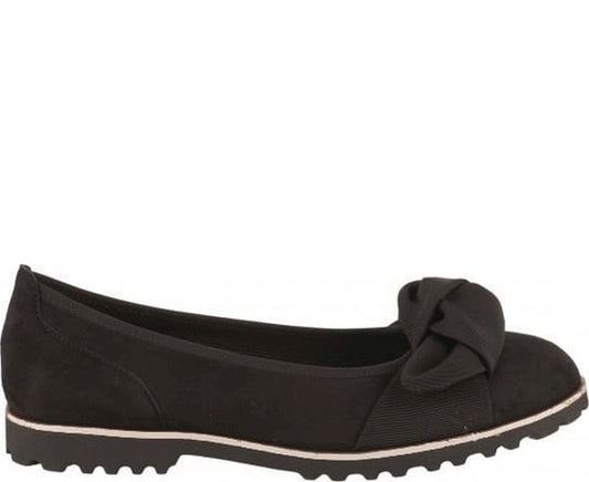 Gabor Womens black casual closed shoes | Vilbury London