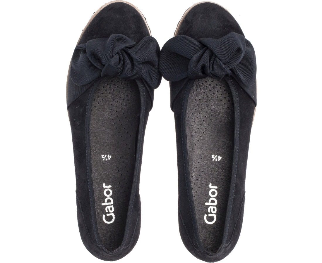 Gabor Womens black casual closed shoes | Vilbury London