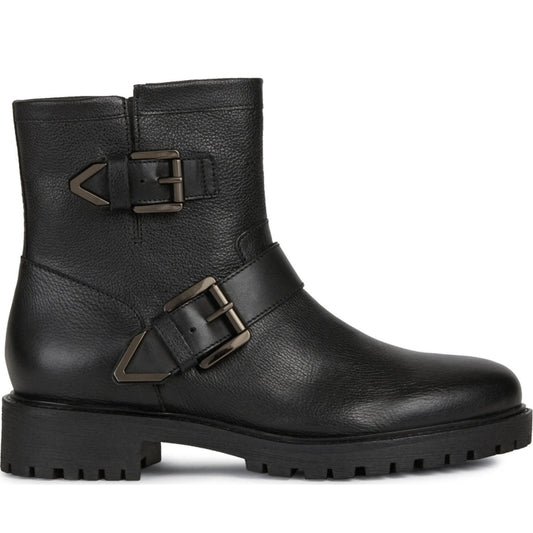 Geox womens Black hoara booties | Vilbury London