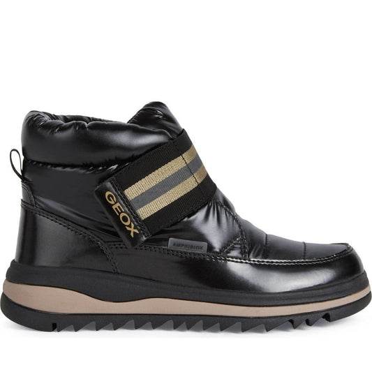 Geox girls Black adelhide ab booties | Vilbury London
