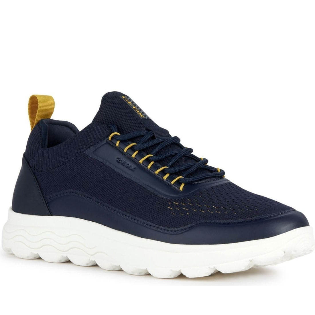 Geox mens navy spherica sport shoes | Vilbury London
