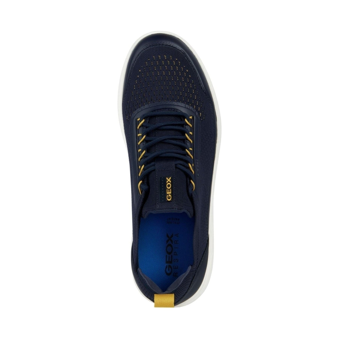 Geox mens navy spherica sport shoes | Vilbury London