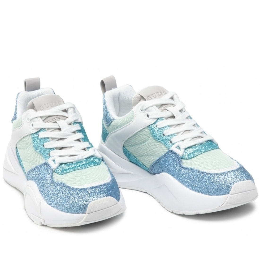 Guess Womens Blue bestie3 flats | Vilbury London