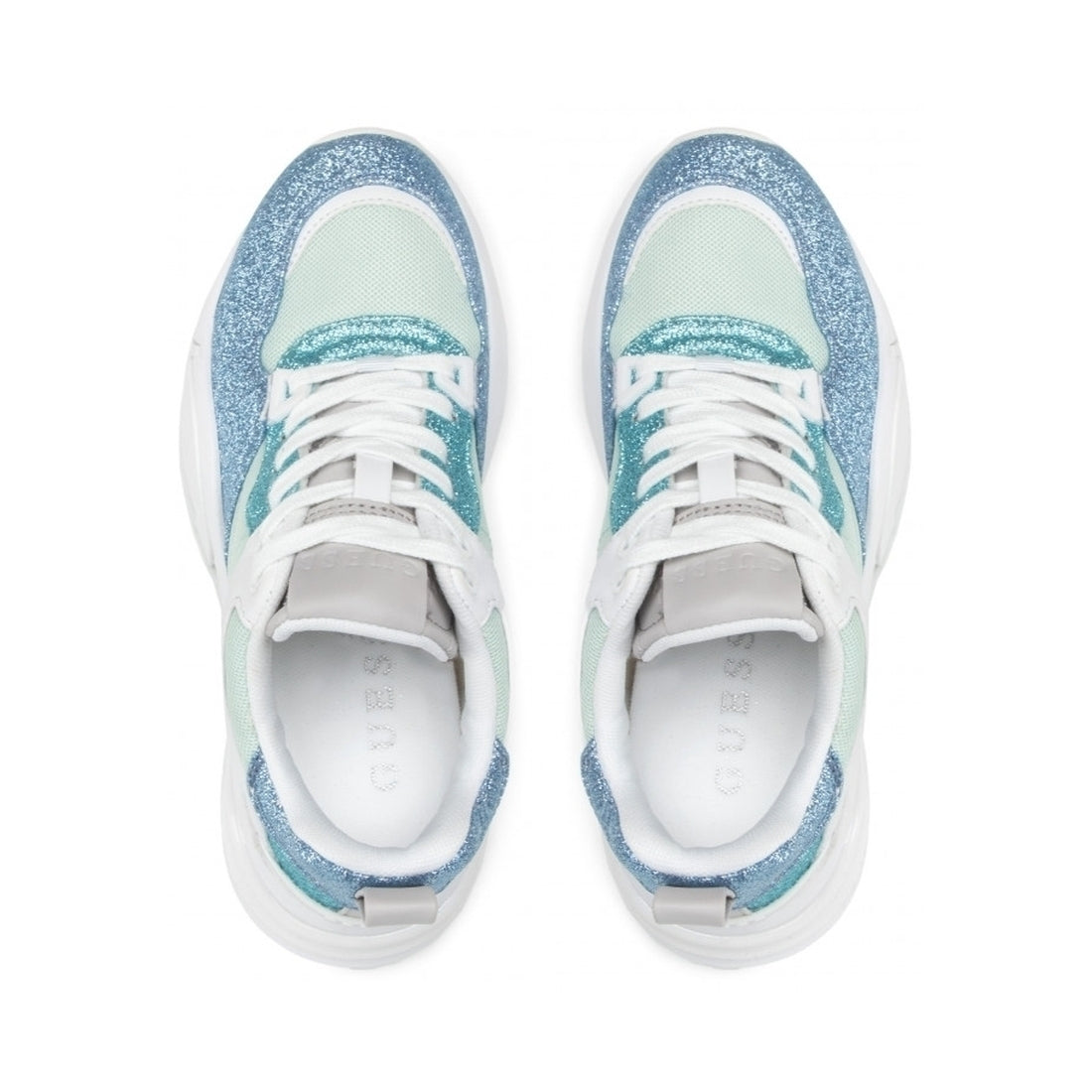 Guess Womens Blue bestie3 flats | Vilbury London