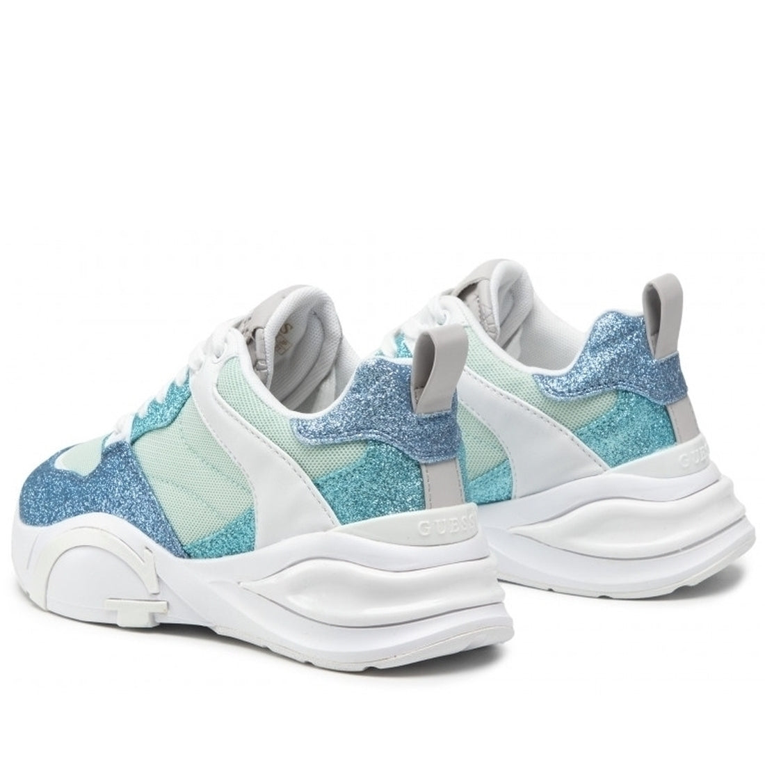 Guess Womens Blue bestie3 flats | Vilbury London