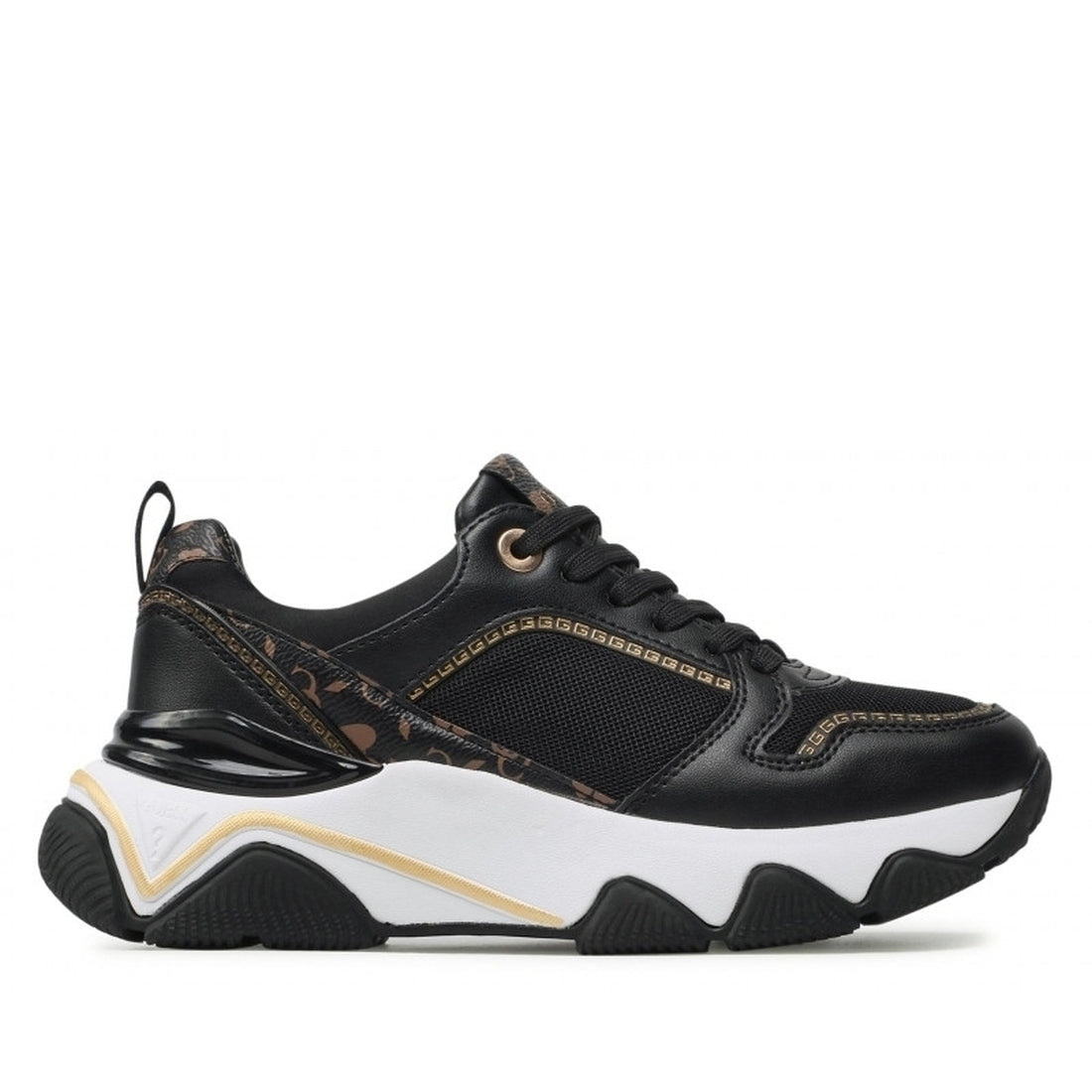 Guess Womens Black Brown mags flats | Vilbury London