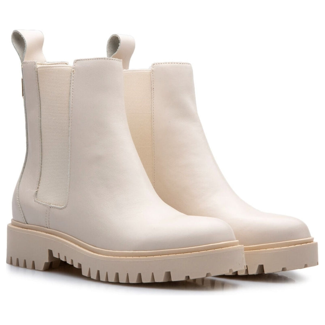Guess womens ivory casual closed booties | Vilbury London