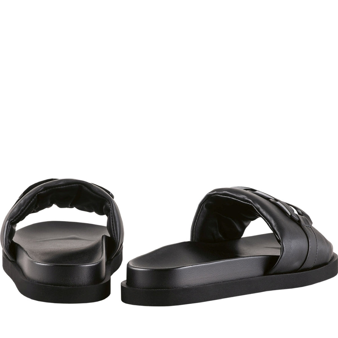 Hogl Womens Black gemma slippers | Vilbury London