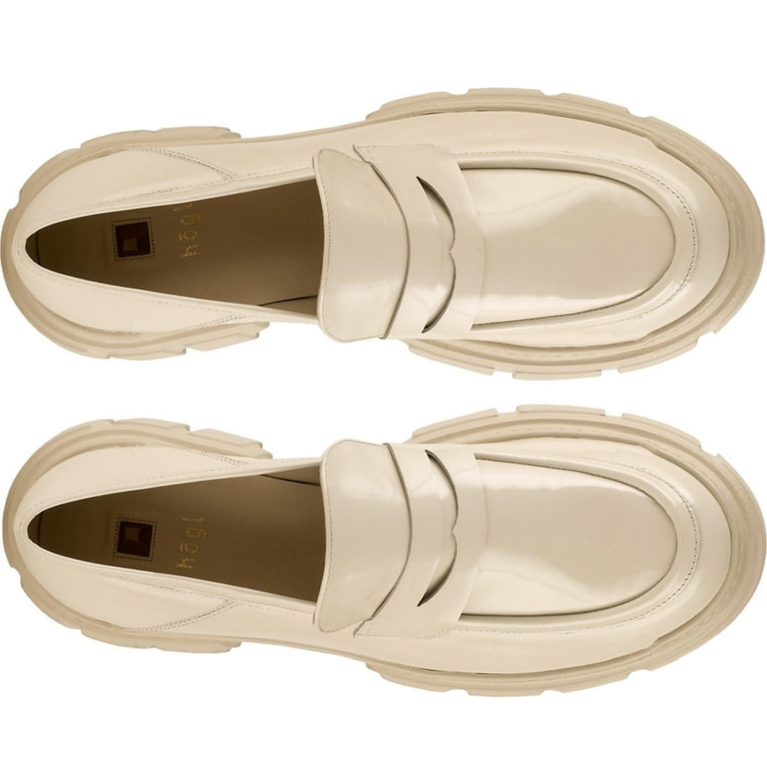 Hogl womens creme vince loafers | Vilbury London