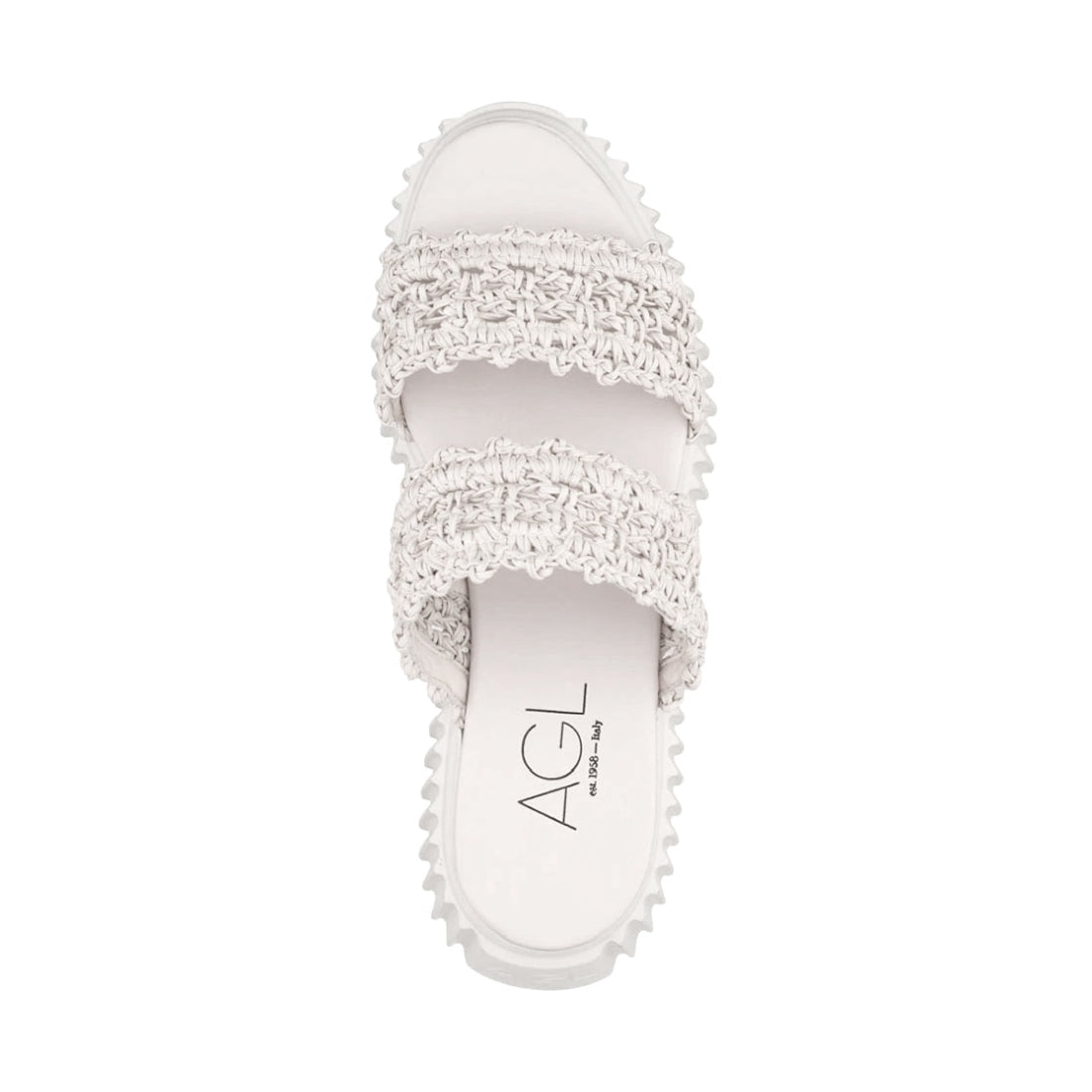 AGL Womens White White lara sandals | Vilbury London