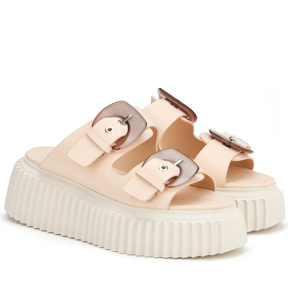 AGL womens penny rosa agatha slippers | Vilbury London