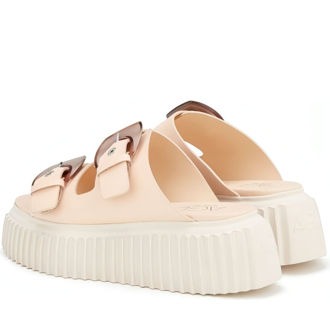 AGL womens penny rosa agatha slippers | Vilbury London