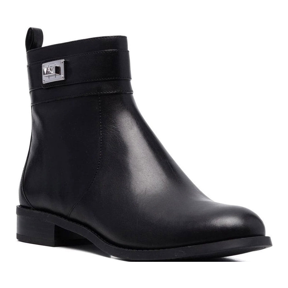 Michael Kors womens Black padma strap flat bootie | Vilbury London