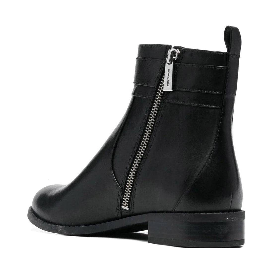 Michael Kors womens Black padma strap flat bootie | Vilbury London
