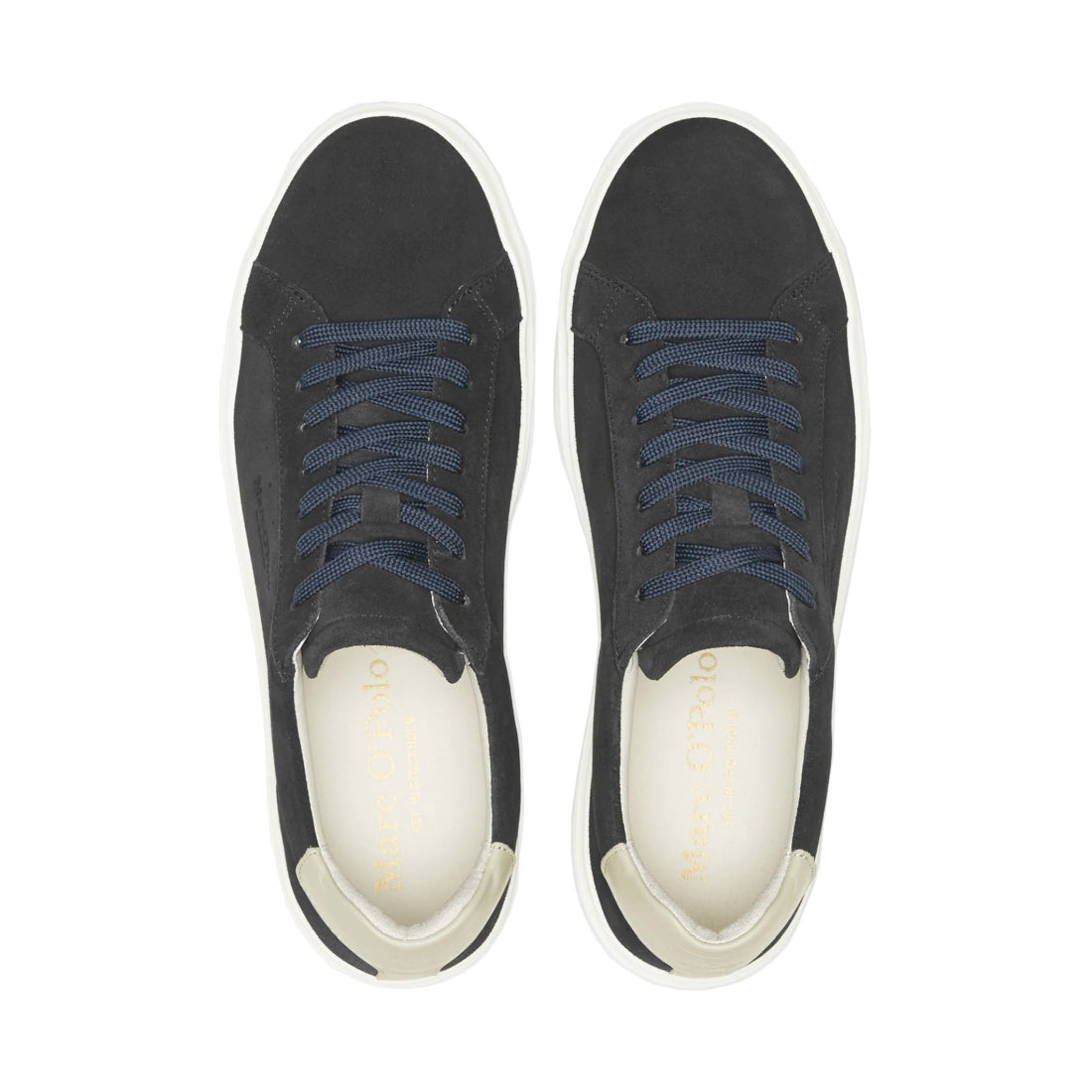 Marc O'Polo Mens Dark Navy vito shoes | Vilbury London