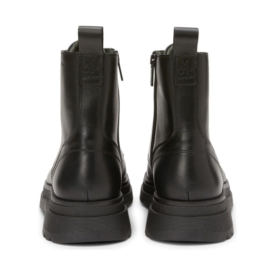 Marc O'Polo mens black casual closed booties | Vilbury London