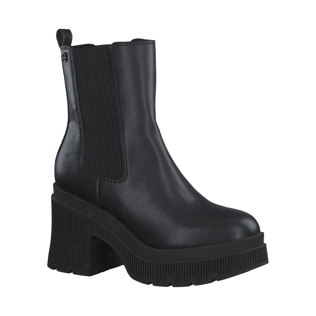 s.Oliver womens black casual closed booties | Vilbury London