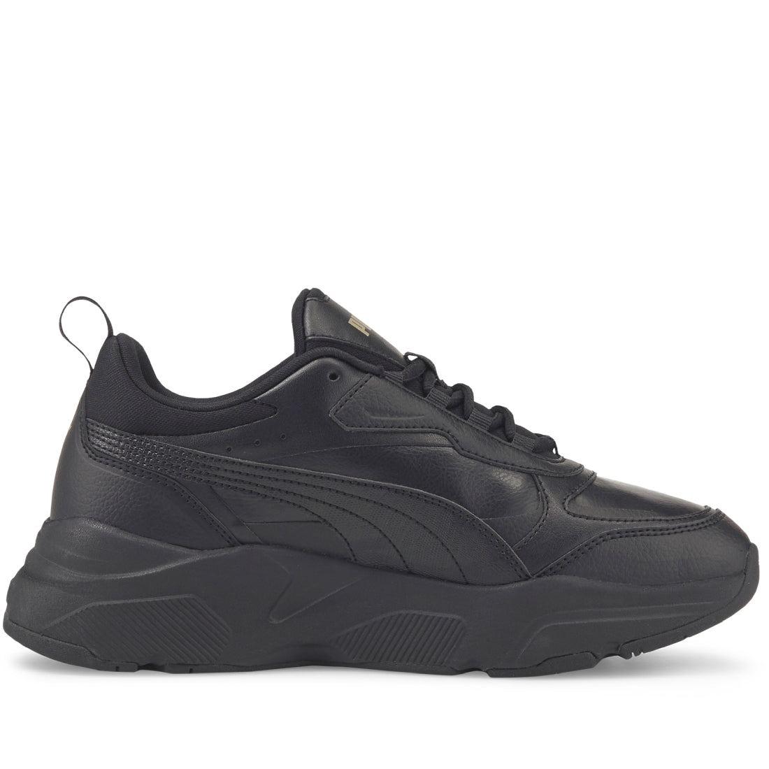 Puma Womens Black Team Gold cassia sl shoes | Vilbury London