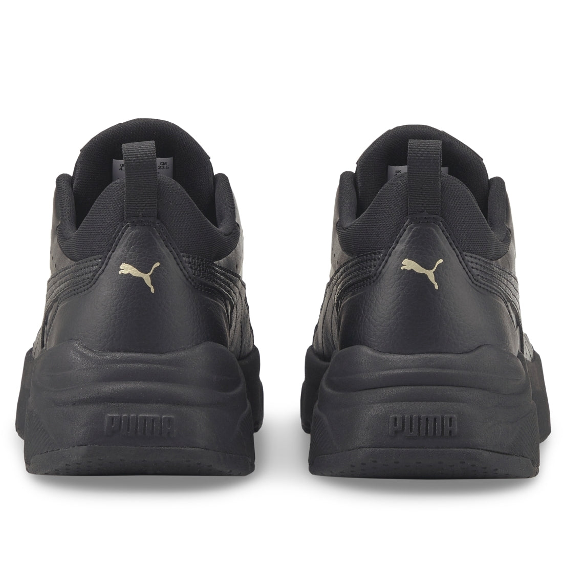 Puma Womens Black Team Gold cassia sl shoes | Vilbury London
