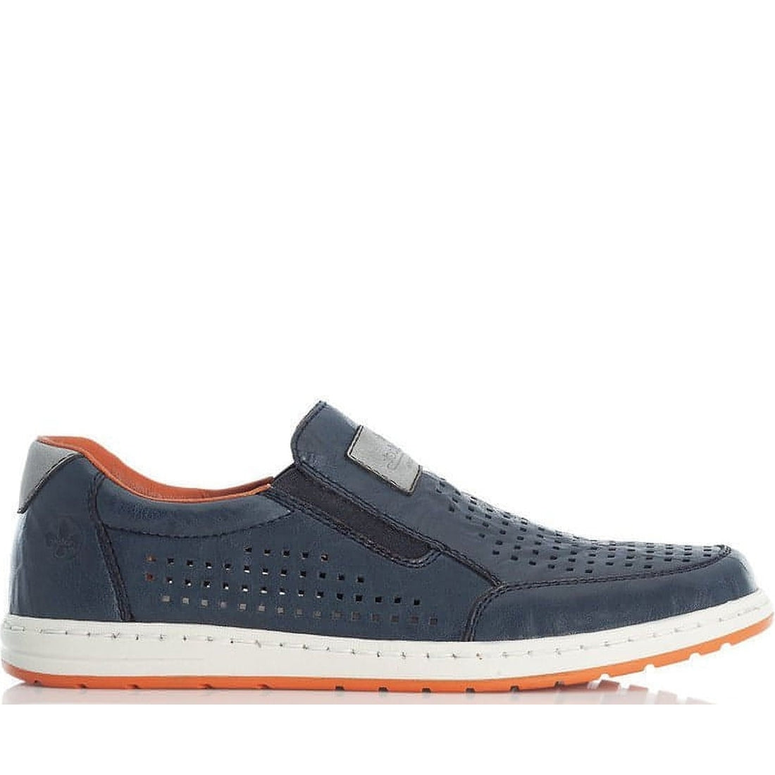 Rieker mens blue casual closed sport shoe | Vilbury London