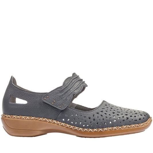 Rieker Womens royal casual part-open sandals | Vilbury London