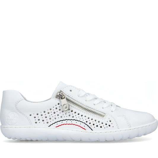 Rieker womens white casual closed sport shoe | Vilbury London
