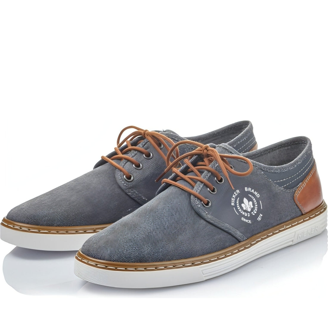 Rieker mens blue casual closed sport shoe | Vilbury London