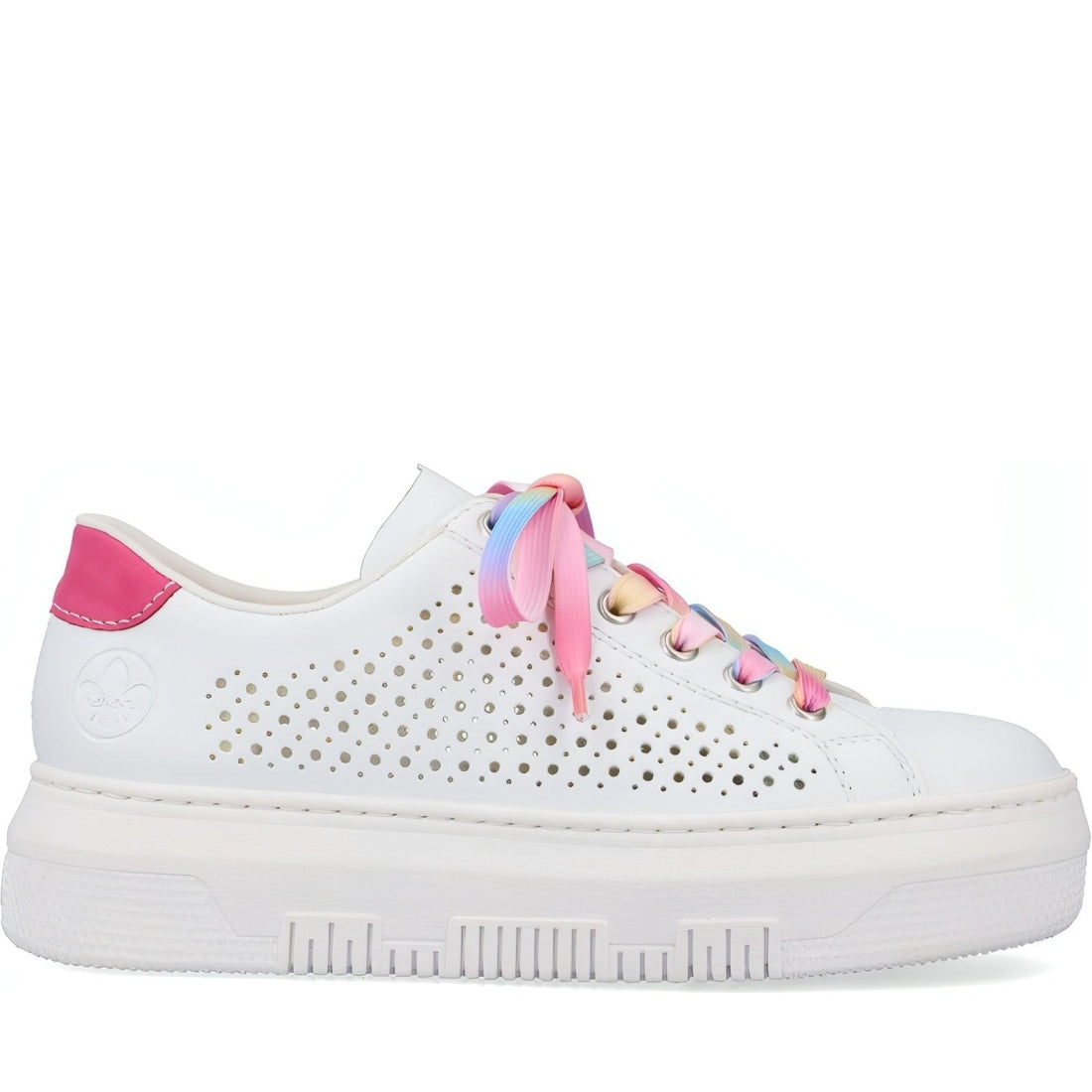 Rieker womens white casual closed sport shoe | Vilbury London