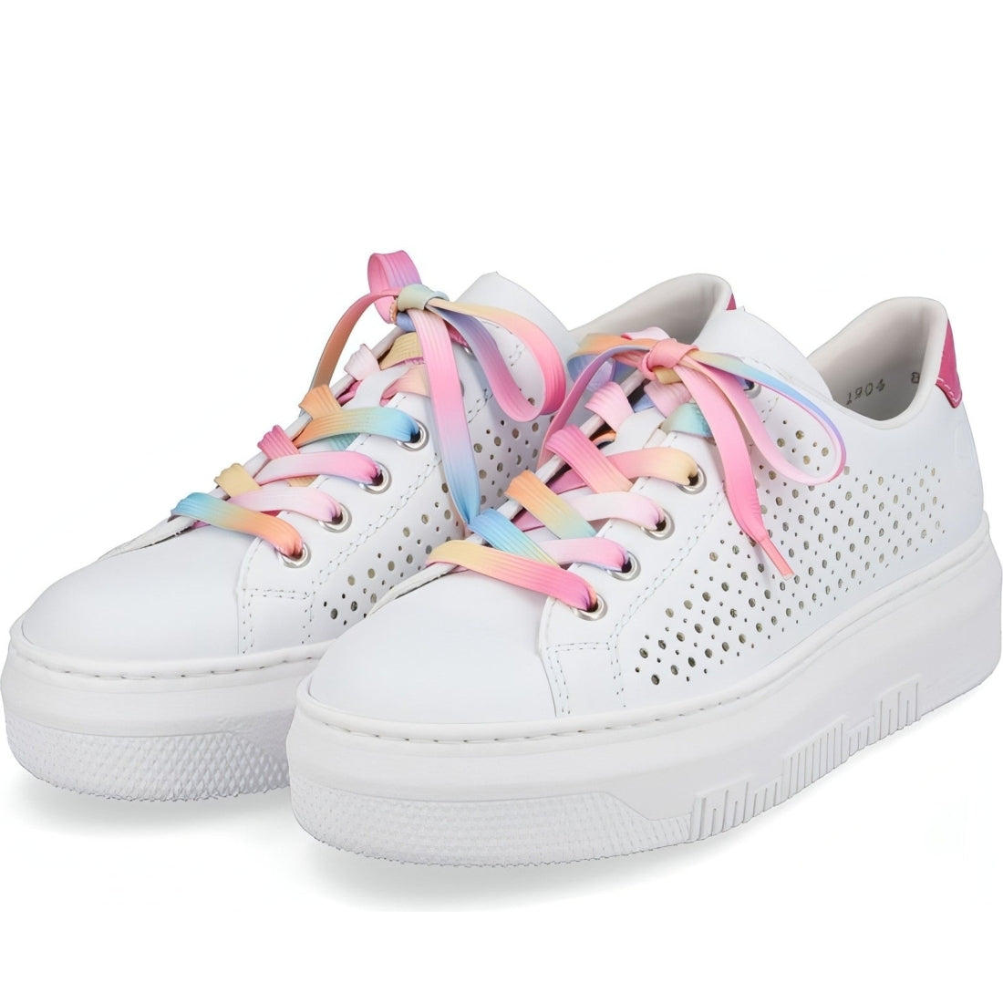 Rieker womens white casual closed sport shoe | Vilbury London