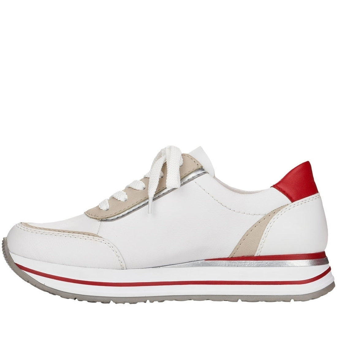 Rieker Womens weiss casual closed shoes | Vilbury London