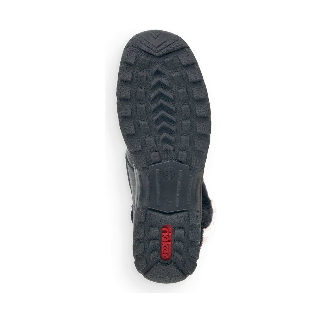 Rieker womens black casual closed booties | Vilbury London