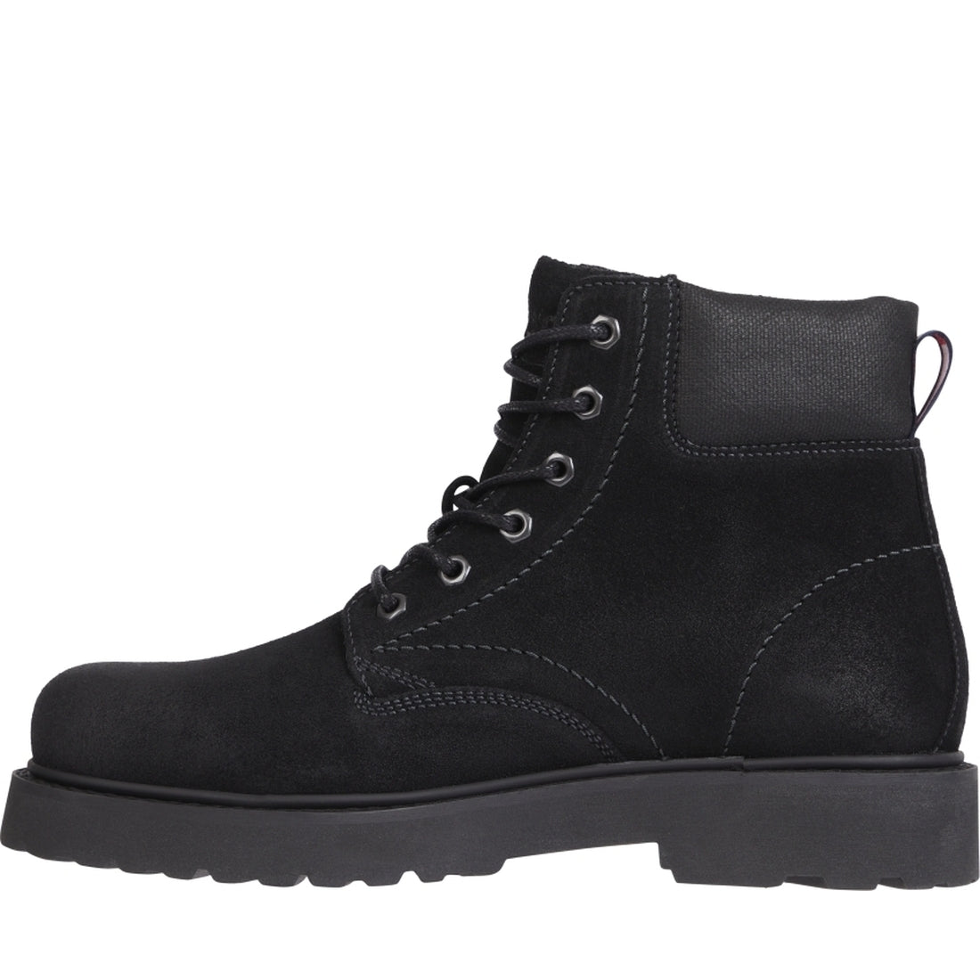 Tommy Jeans mens Black bran collar booties | Vilbury London