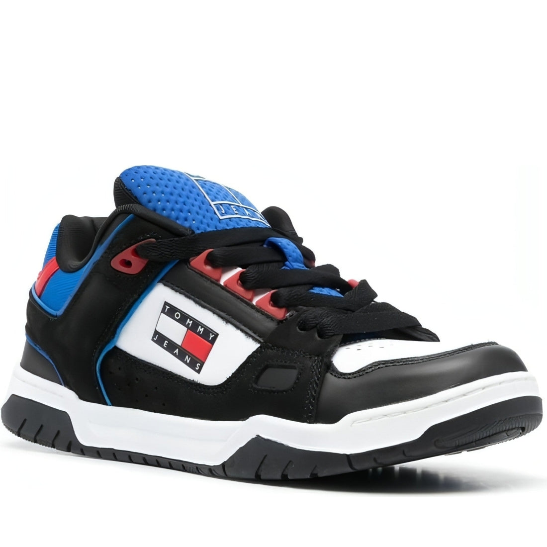 Tommy Jeans mens black jeans skate sneaker | Vilbury London