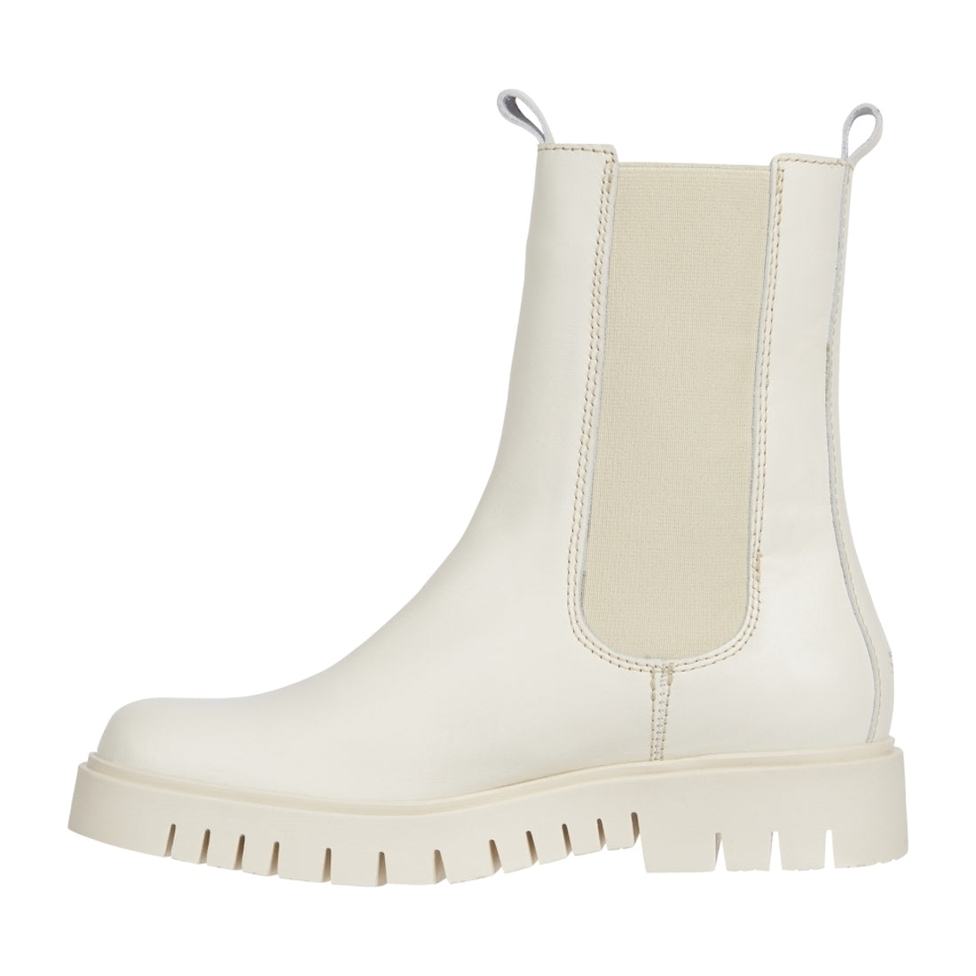 Tommy Jeans womens Ivory long chelsea boot | Vilbury London