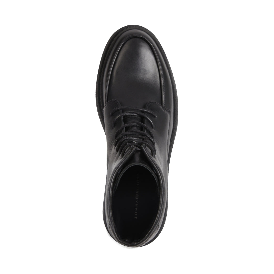 Tommy Hilfiger mens Black premium cleated lboot | Vilbury London