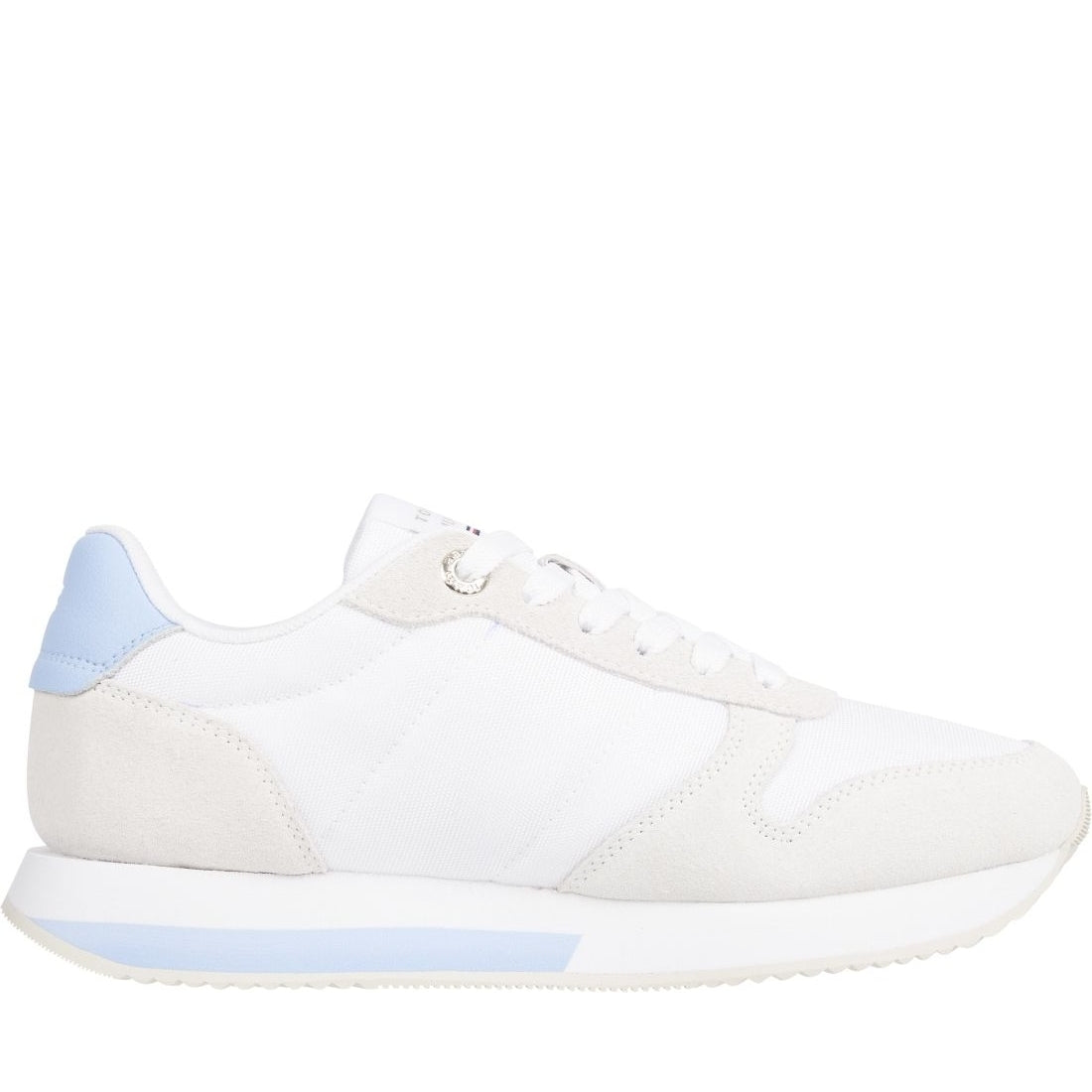 Tommy Hilfiger womens vessel blue runner with webbing sport shoe | Vilbury London