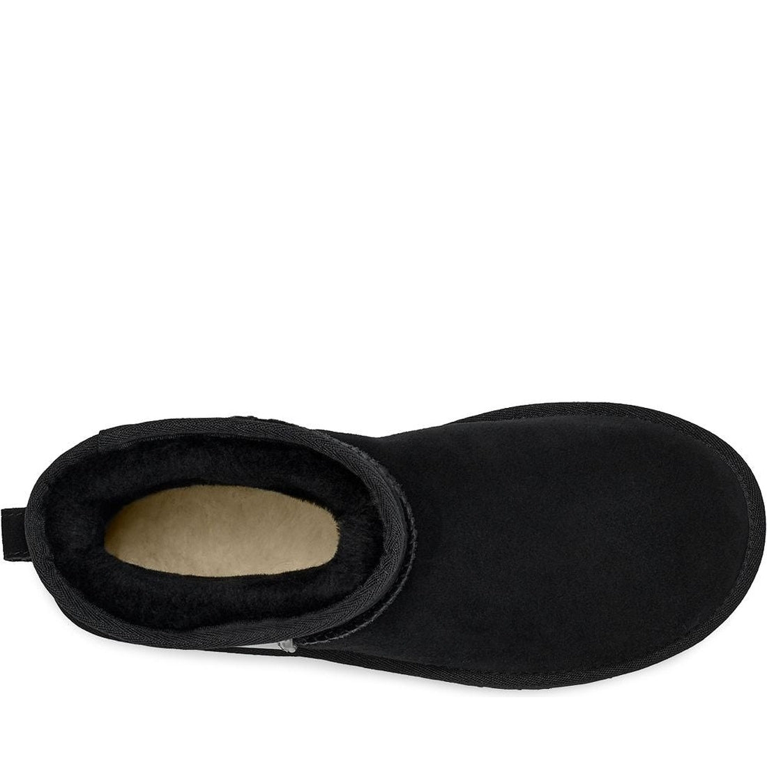 UGG womens Black classic mini side logo booties | Vilbury London