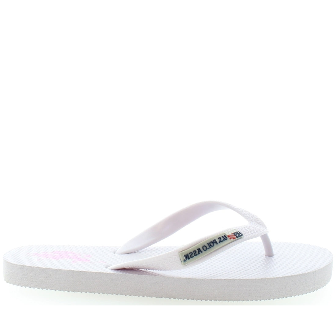 U.S. Polo Assn. Womens Whi vaian flip flops | Vilbury London