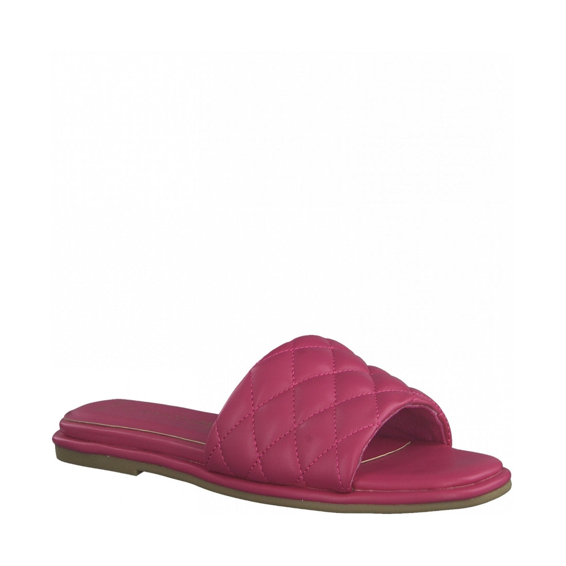 Marco Tozzi Womens pink casual open slippers | Vilbury London