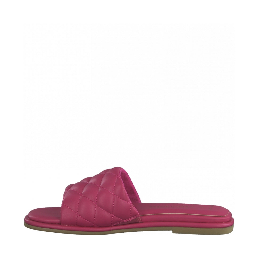 Marco Tozzi Womens pink casual open slippers | Vilbury London