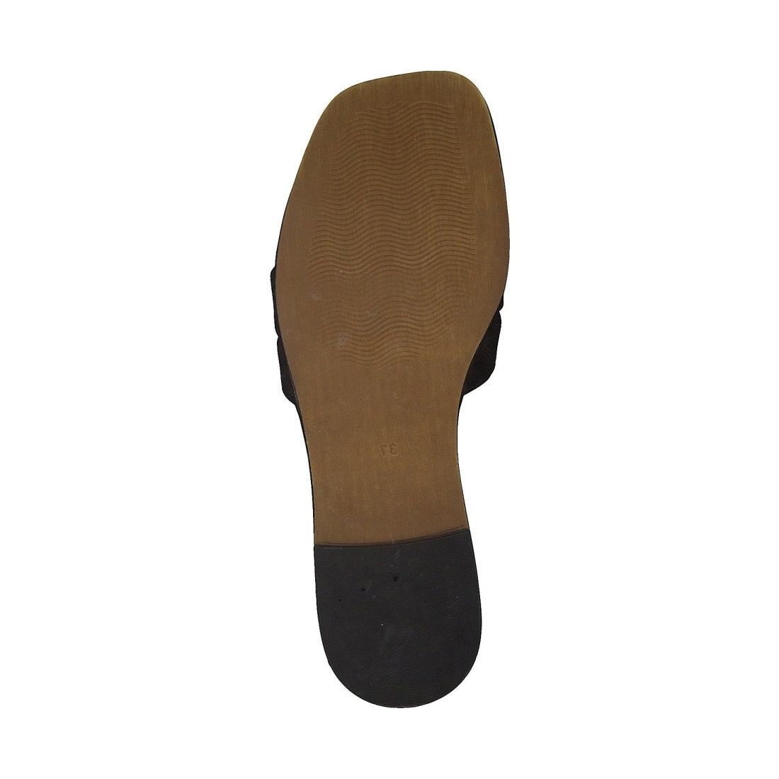Marco Tozzi womens black leisure open slippers | Vilbury London