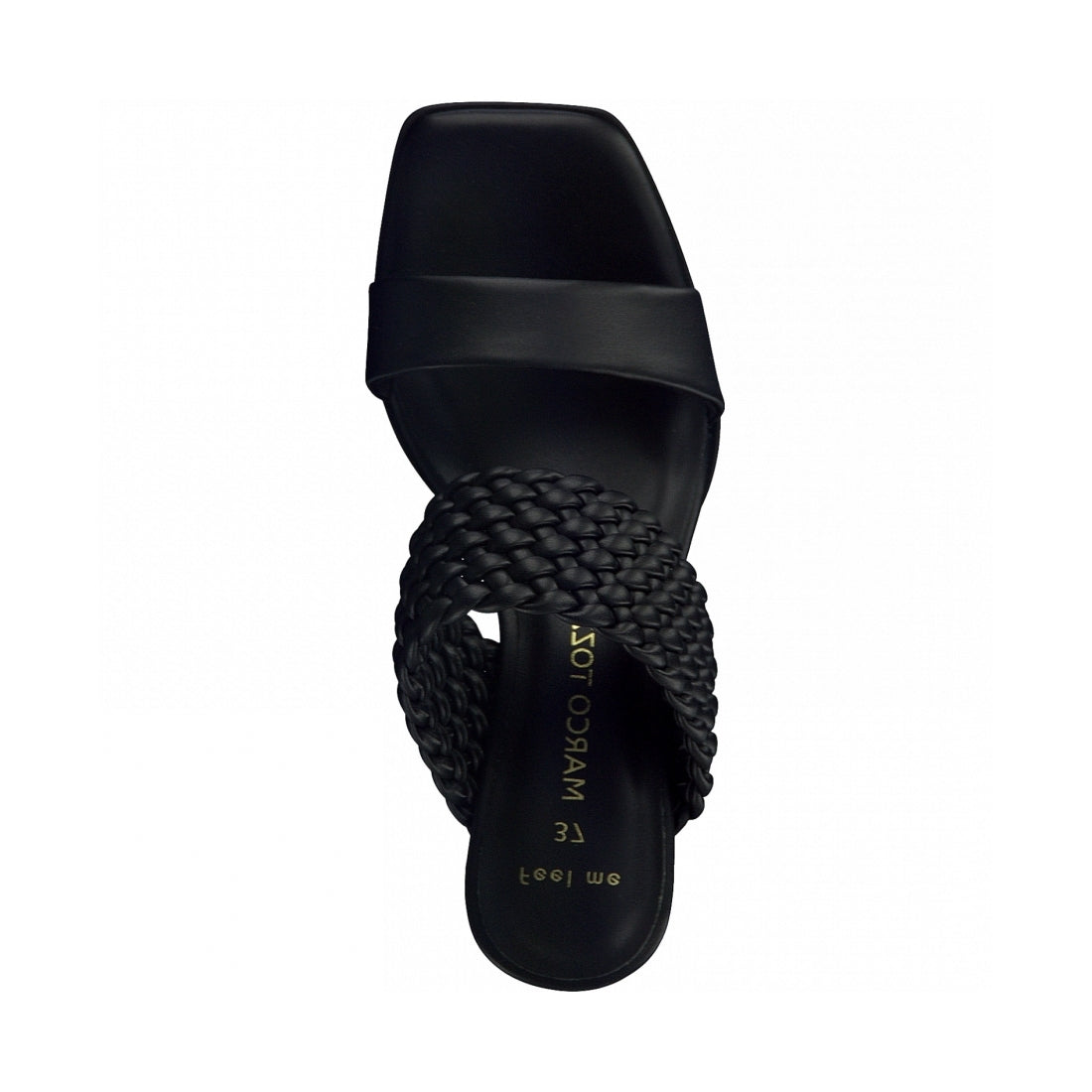Marco Tozzi Womens black elegant open sandals | Vilbury London