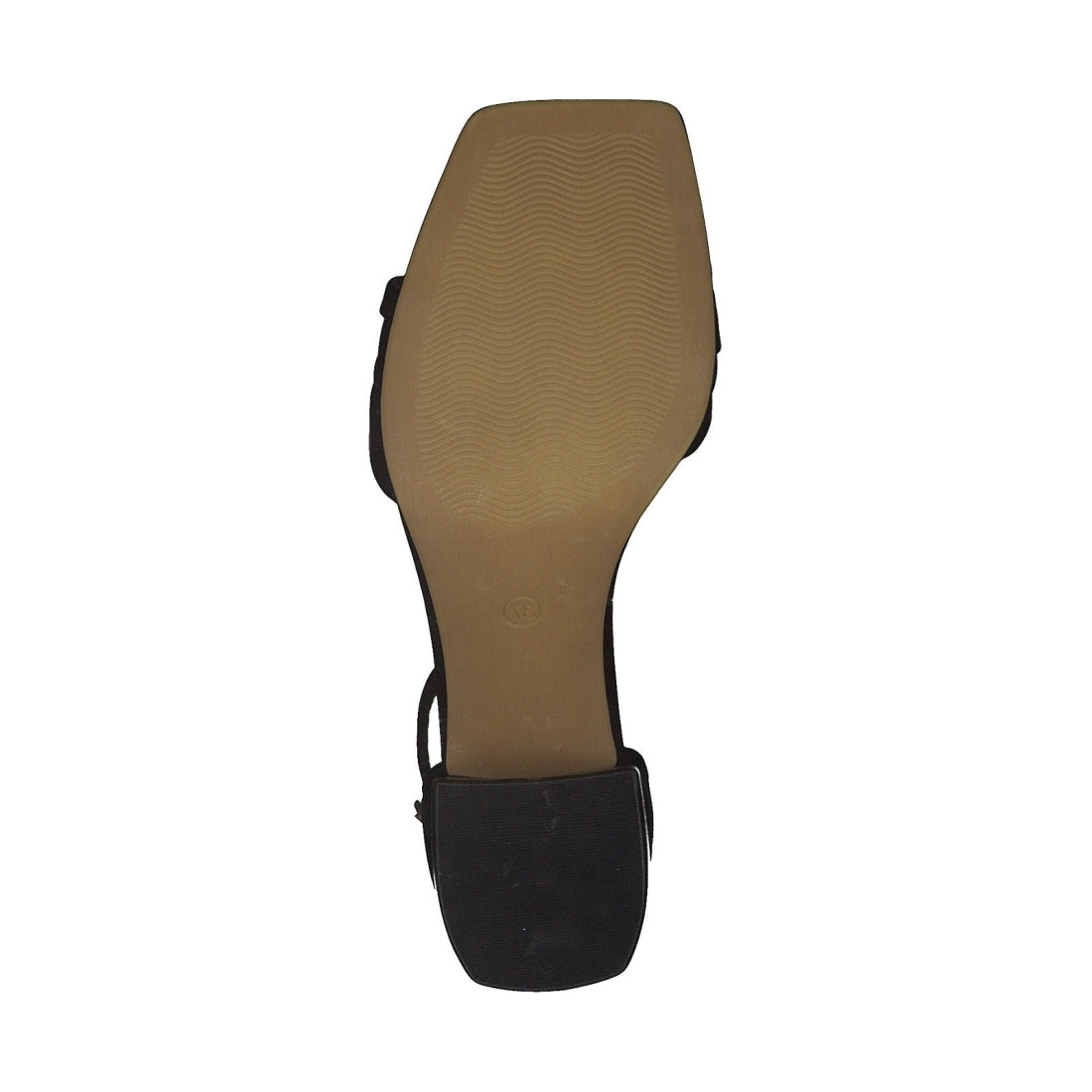 Marco Tozzi womens black elegant part-open sandals | Vilbury London