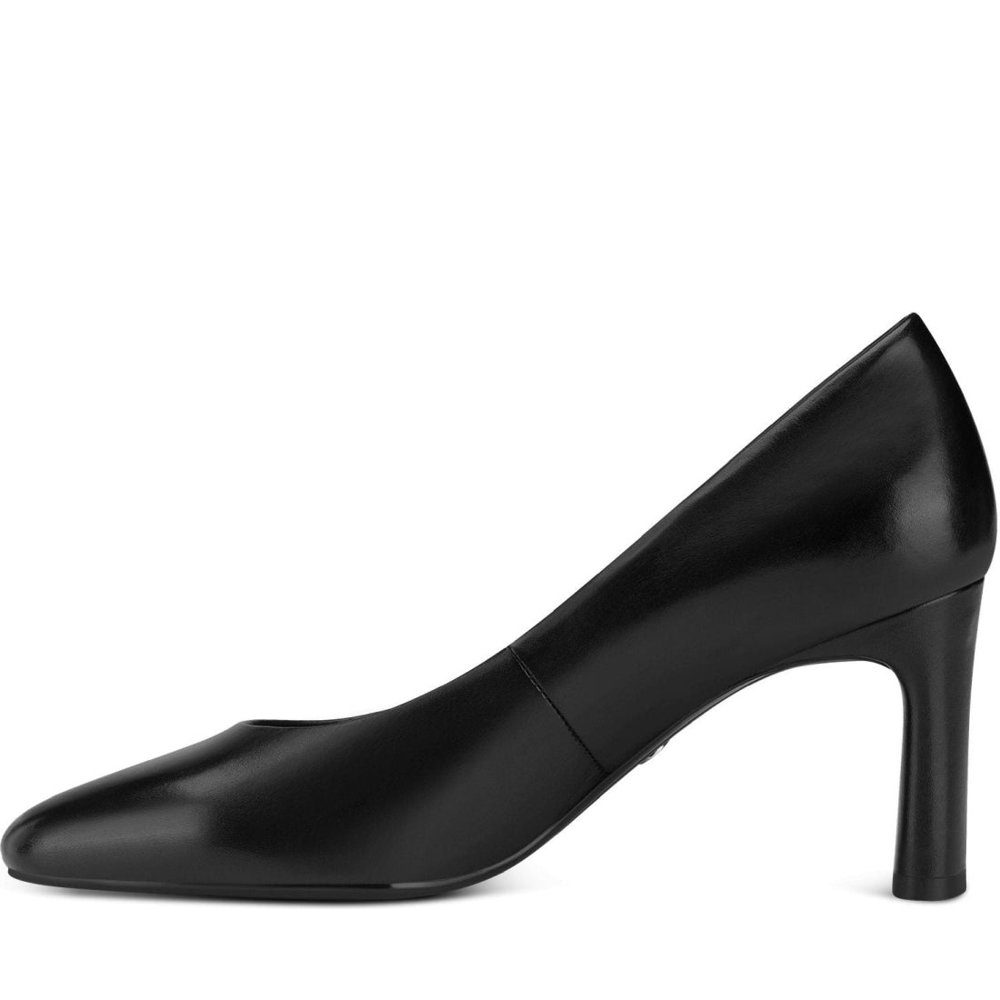 Tamaris womens black leather elegant closed formal | Vilbury London