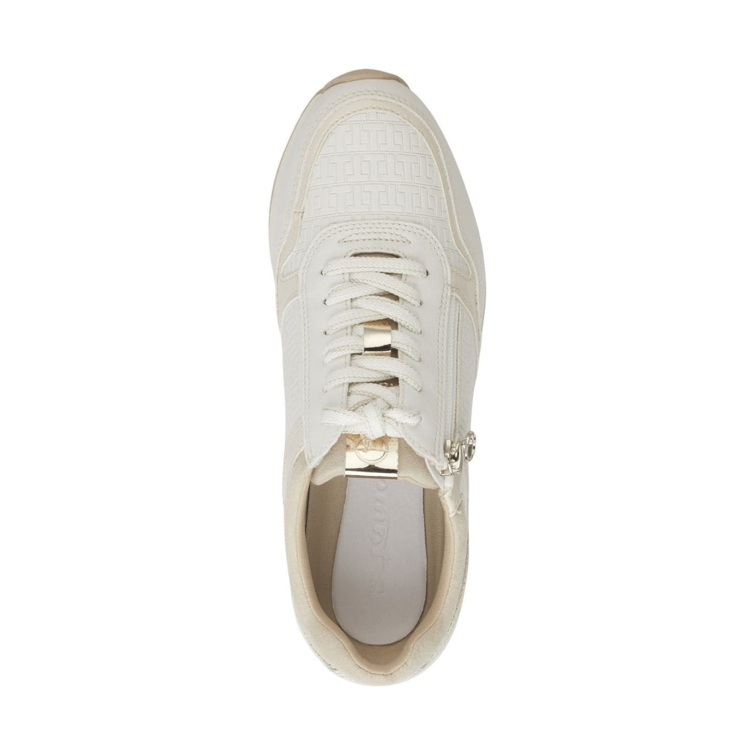Tamaris womens offwhite comb casual closed sport shoe | Vilbury London