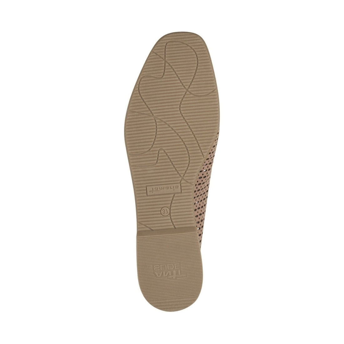 Tamaris womens almond sue str casual closed loafers | Vilbury London