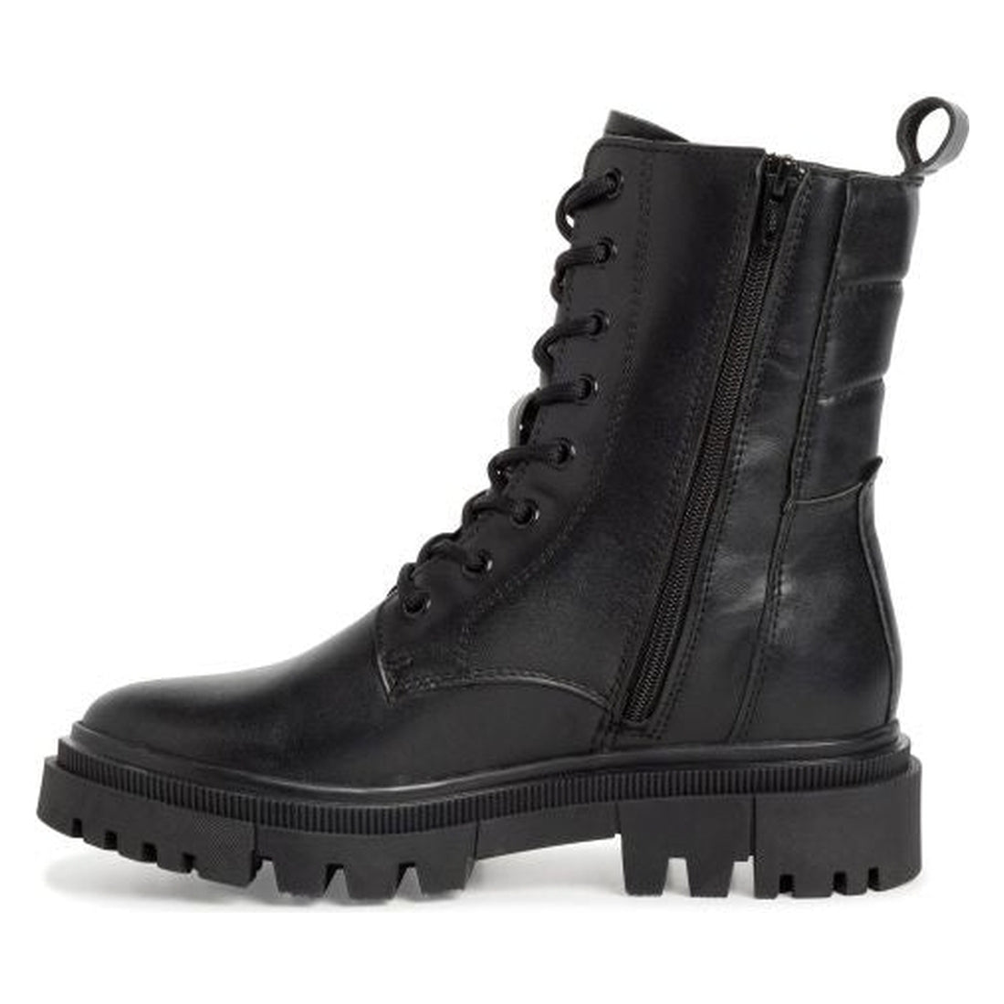 Tamaris womens black casual closed booties | Vilbury London