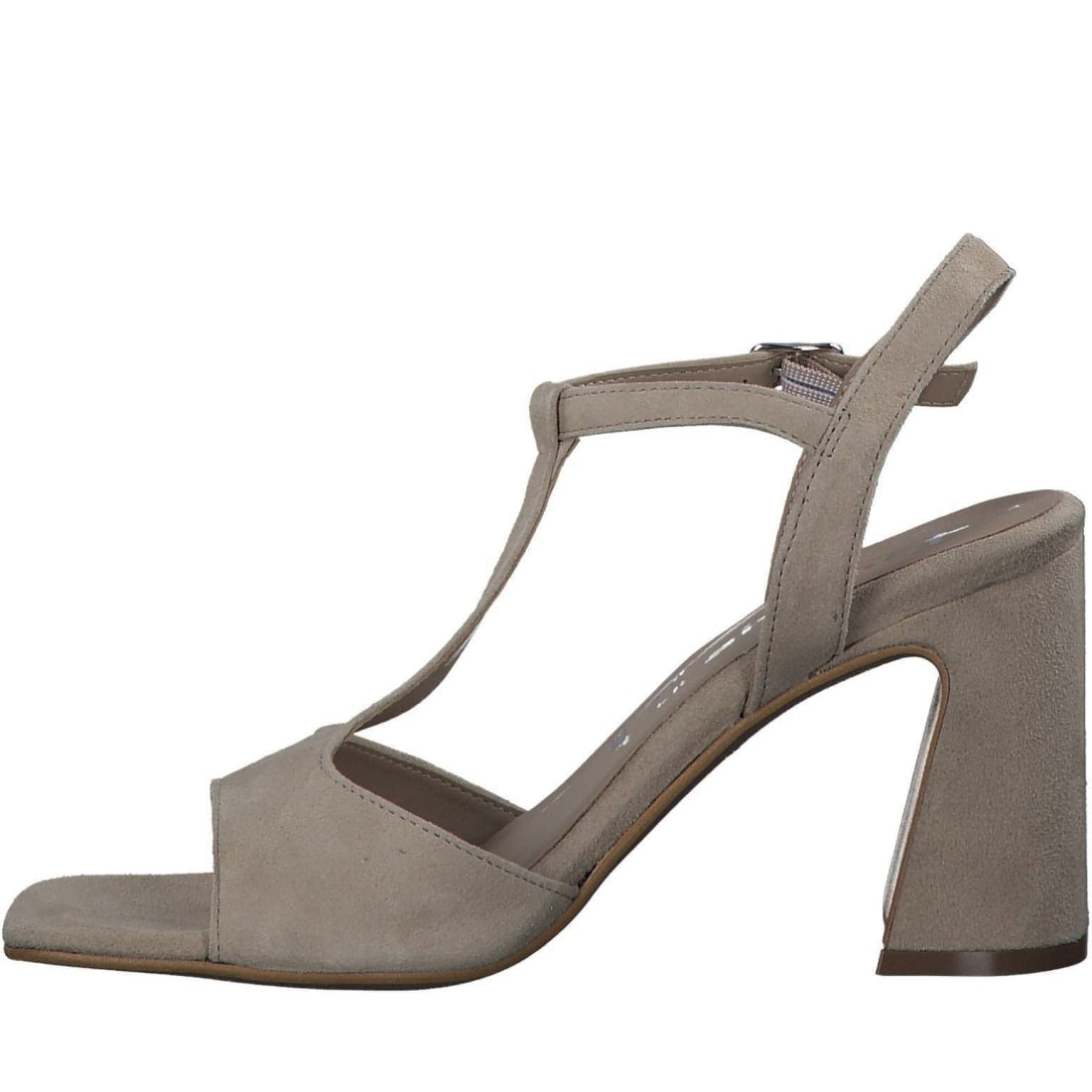 Tamaris womens taupe elegant open sandals | Vilbury London