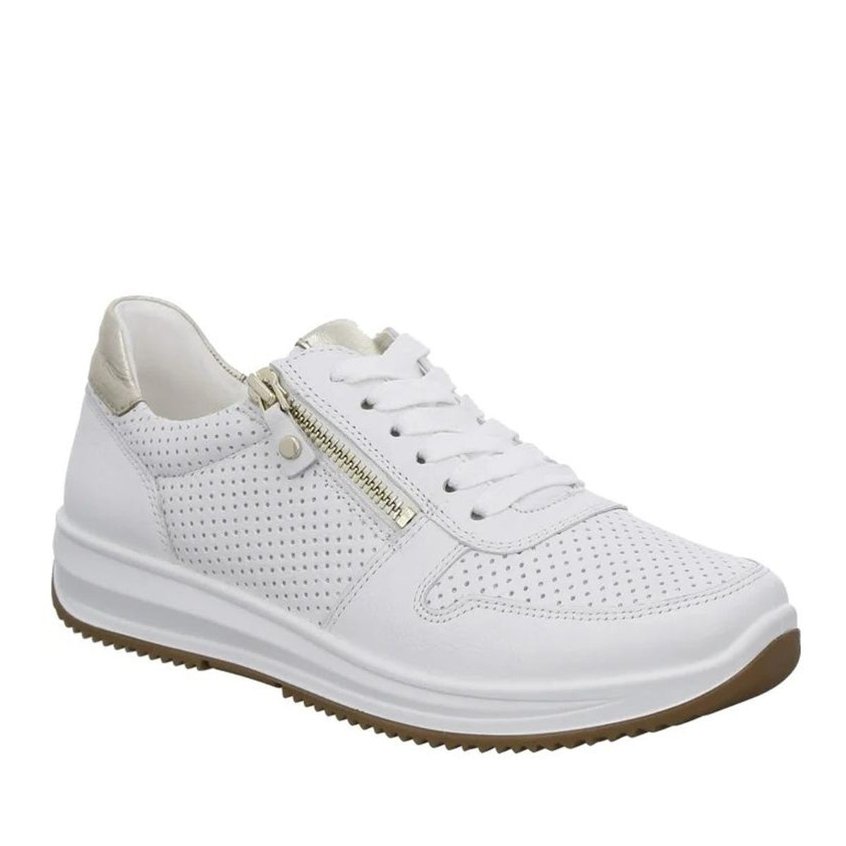 Osaka Women's White Leisure Wedge Fashion Sneakers