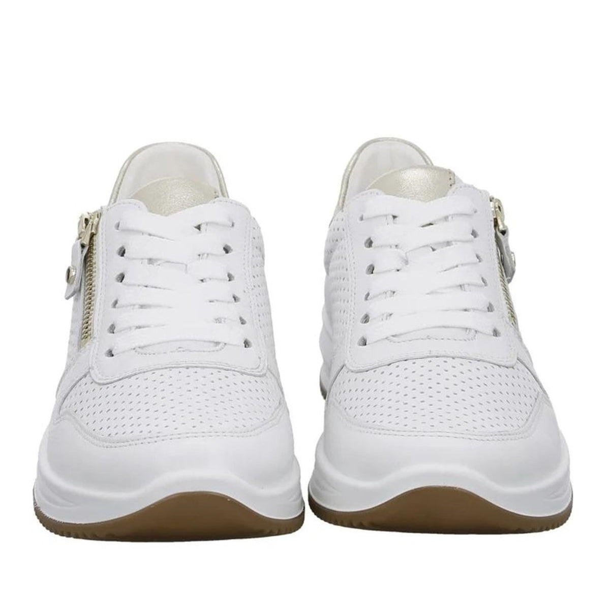 Osaka Women's White Leisure Wedge Fashion Sneakers